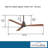 52" Simple 3 - Blade Outdoor Standard Ceiling Fan with Remote Control-17531796