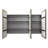 Three Door Steel Frame Square Shape Medicine Cabinet-90628780