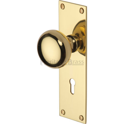 Heritage Brass Balmoral Keyed Door Knob