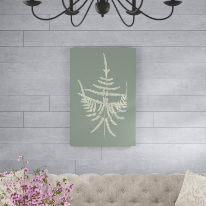 Ferns on Sage I by Vision Studio - Painting Print, 91cm H x 61cm W, Wrapped Canvas