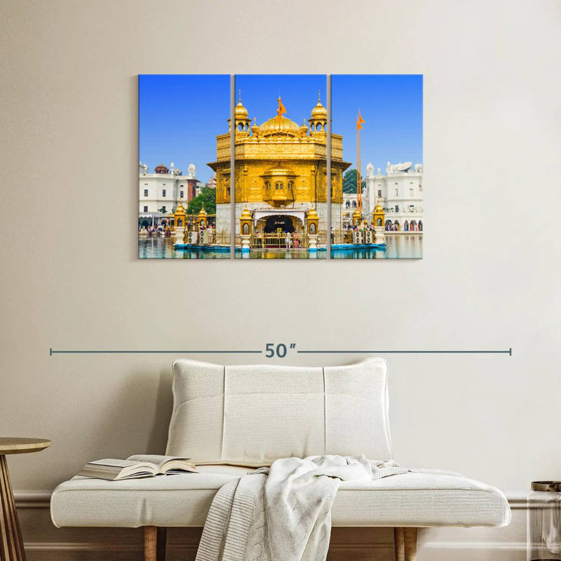 Temple d'or du camion Amritsar, H 24 po x l 38 po