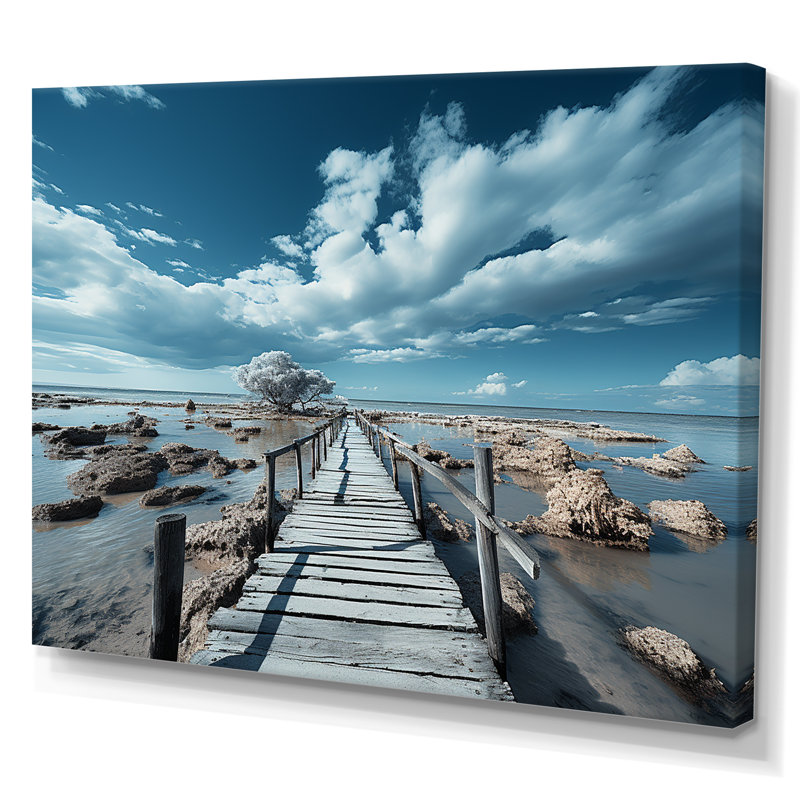 «Renfrow - Beach & Ocean», reproduction d'art sur toile, H 30 po x l 40 po x P 1,5 po, Toile tendue
