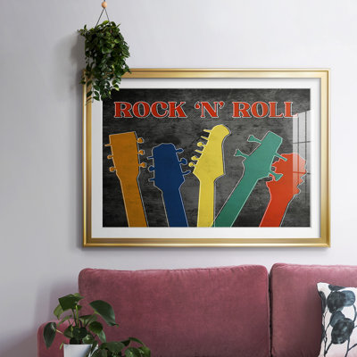 Rock and Roll, impression sur papier encadrée
