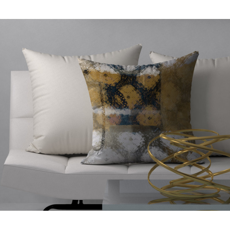 Geometric Reversible Throw Pillow, 18" x 18"