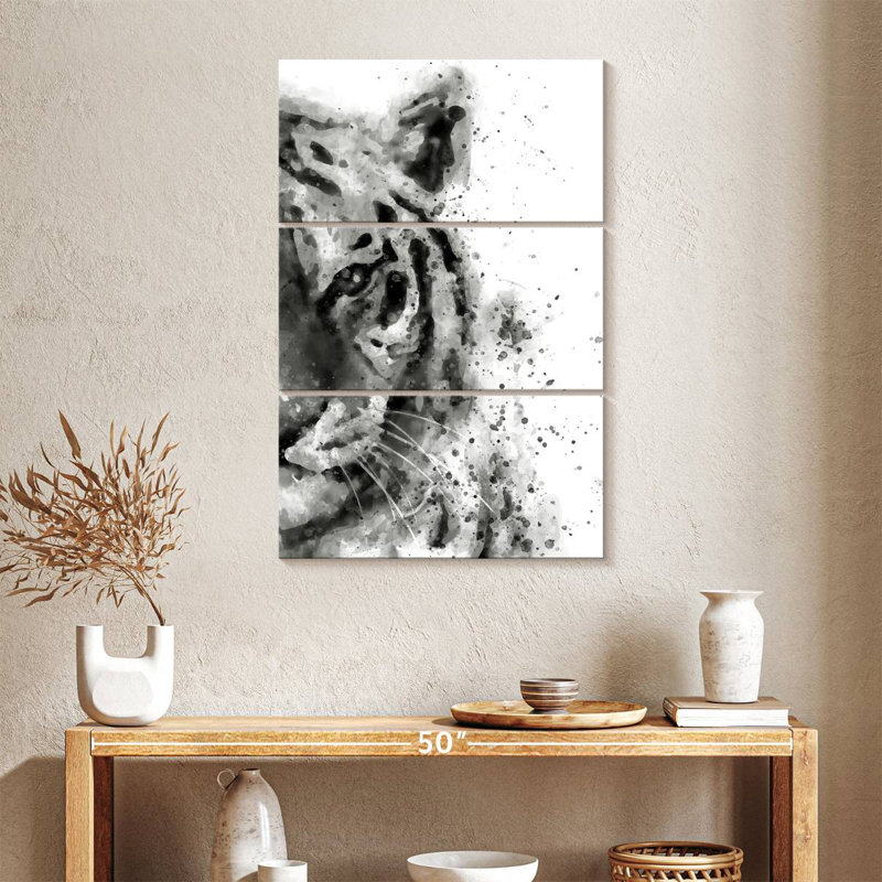 Brampt Tiger At Attention, 38" H x 24" W
