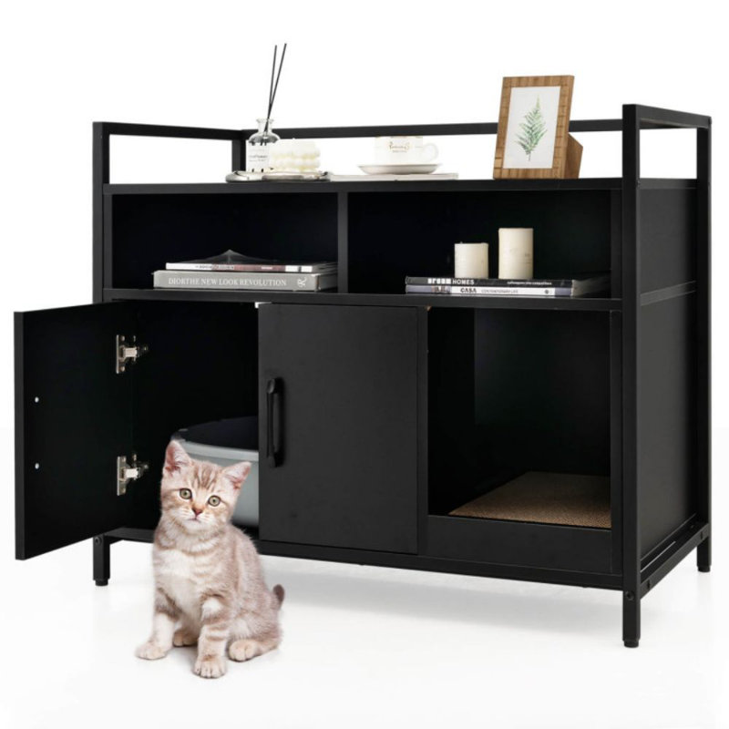 Edgware Litter Box Enclosure, Black