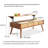 Center Table Low Table 100% Solid Wood Top Plate Desk Coffee Table Study Desk Work From Home Easy To Assemble Color Wood With Storage Shelf-843706654-843706649