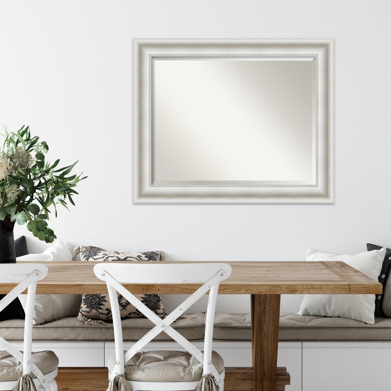 Miroir mural Warren, 27,5 po x 33,5 po, Blanc