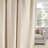 Linen Waffle Weave Curtains for Bedroom, Privacy Farmhouse Drapes Light Filtering Window Treatments for Living Room, 2 Panels-974123609-974123612