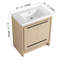 Ensemble de meuble-lavabo simple 30 po avec lavabo en résine, meuble-lavabo sur pied avec 2 portes et 1 tiroir-485946539