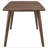 Natural Walnut Rectangular Dining Table