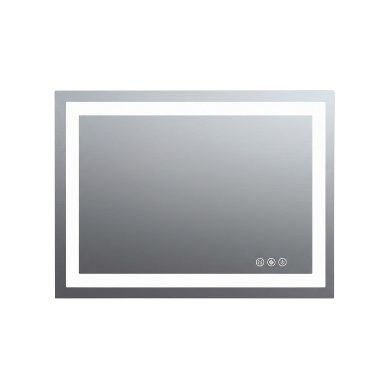 36" Lighted Frameless Bathroom Vanity Mirror
