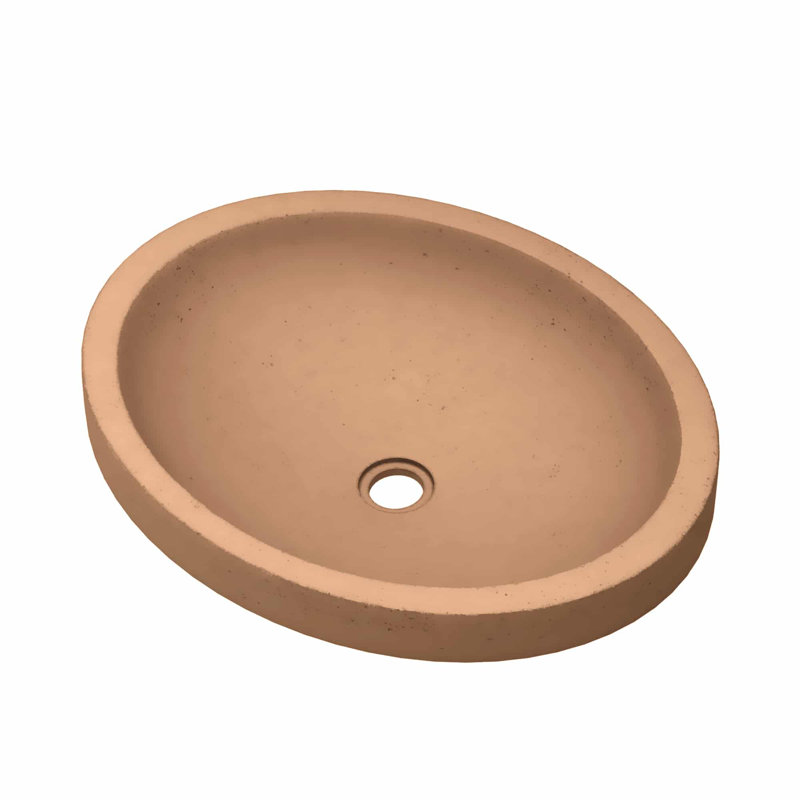 Lavabo de salle de bain Tolosa NativeStone, Terracotta