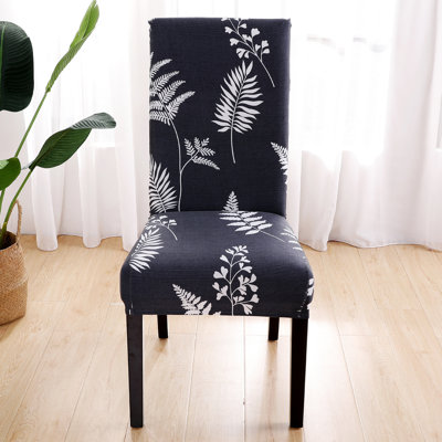 Polyester Blend Box Cushion Dining Chair Slipcover