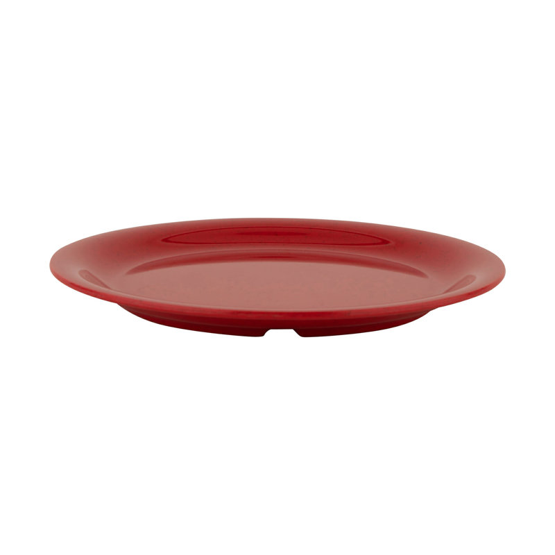 Assiette plate de qualité commerciale GET NP-9-RSP, 9 po, rouge (ensemble de 12)