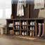 Meuble d'entrée 5 en 1 de style ferme avec banc, patères, casiers à chaussures et tablette supérieure, organisateur extra-large en bois d'ingénierie pour vestibule et couloir-2070142917