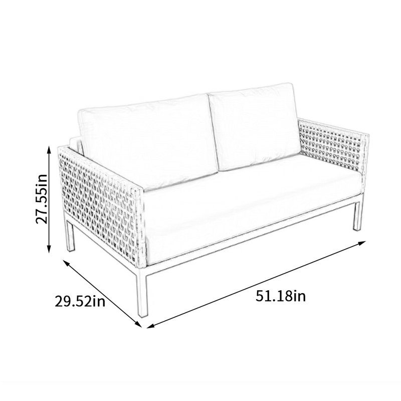 Bryia 51.18 d'extérieur avec coussins Sunbrella®