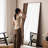 Rectangle Solid Wood Full Length Mirror-731884826
