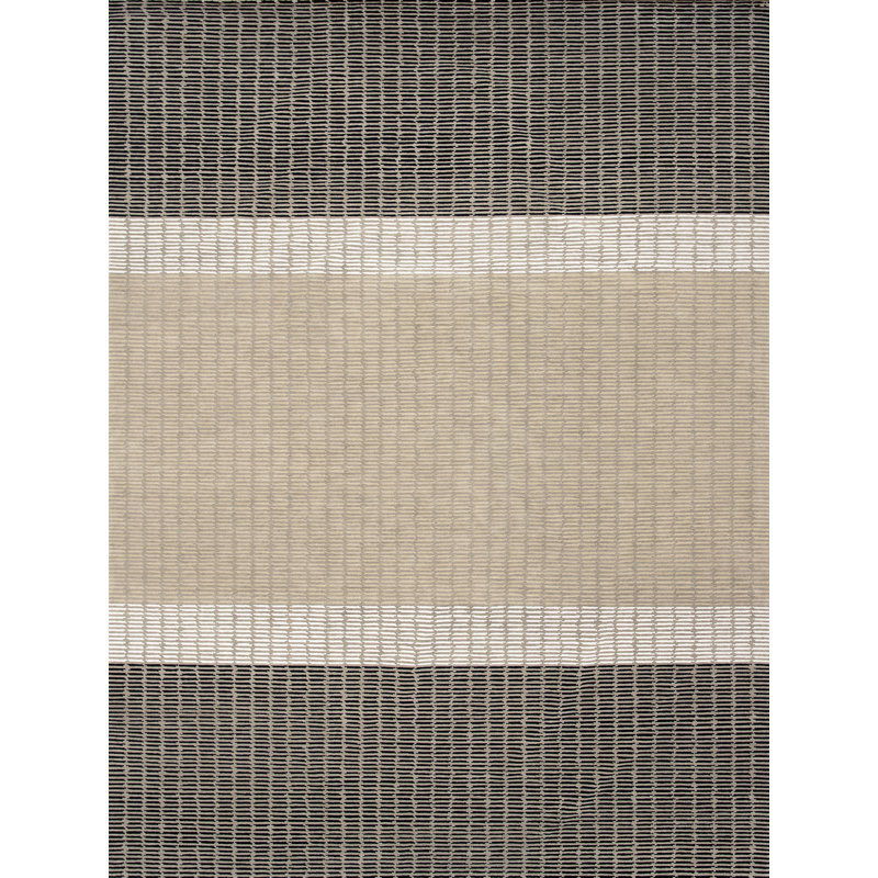 Contemporary Hand Knotted Wool Geometric Area Rug, Rectangle 3' x 5'