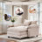 Ebern Designs 40.15" Wide Chenille Oversized Accent Chair with Ottoman-37788303