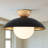 Briceson Modern Glass Bubble Flush Mount
