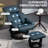 Faux Leather Massage Chair with Ottoman-291375391