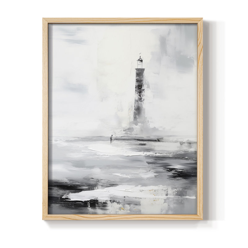 NAUTICAL Series Dxxxxi, reproduction encadrée - bois massif, Naturel, H 11 po x l 9 po