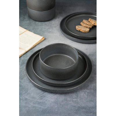 Piece Stoneware Dinnerware Set - Service for 4