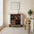 39" Modern Fluted Bar Cabinet with Storage Drawer & Hidden Side Compartments-129194101