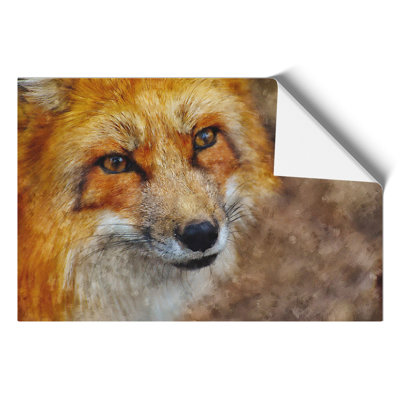 Red Fox Painting - Frameless Print