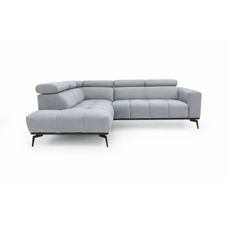 5 Seater Corner Sofa, Light Grey