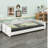 Upholstered Daybed With Cloud-Shaped Backrest-2052757993-2052757992