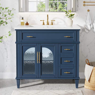 36-Inch Bathroom Vanity with Ceramic Sink
