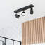Benton IP44 Rated Bathroom 3 Way Bar Ceiling Light & Warm LED Bulbs-180871111-181225952