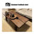 Nut-brown Solid Wood Rectangular Coffee Table-761472301