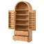 Armoire de cuisine de 72 pouces de haut Mid-Century avec 2 tiroirs, 8 tablettes réglables pour les cuisines, salon-632114785