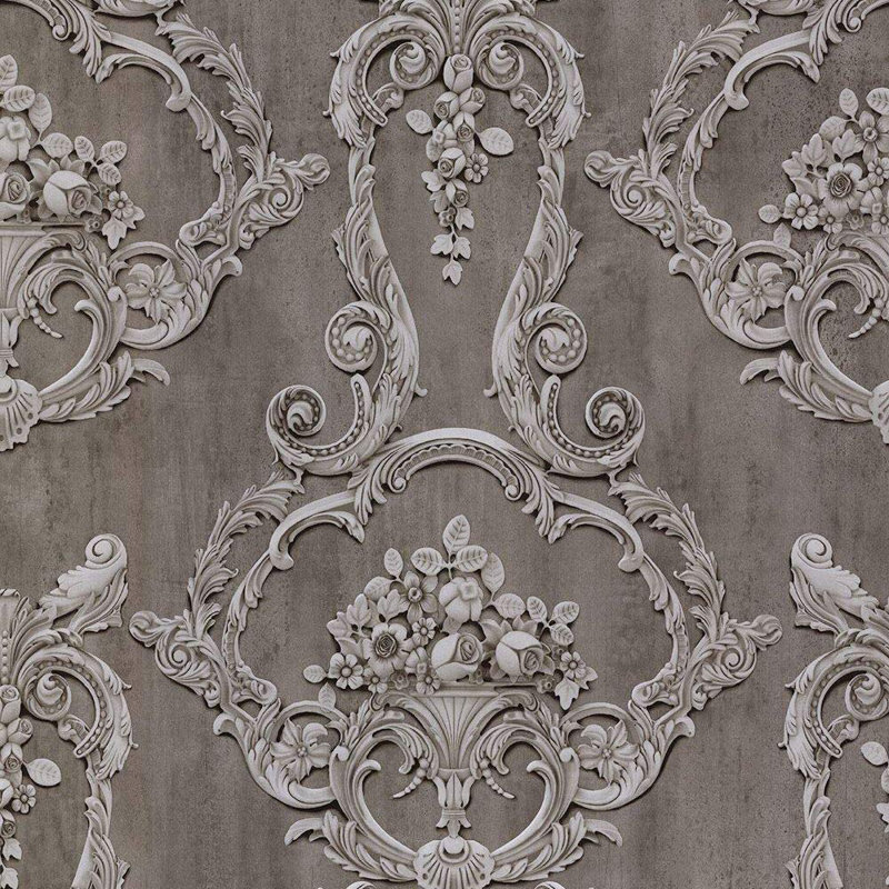 Garnica 10m x 53cm Matte Wallpaper Roll, Anthracite
