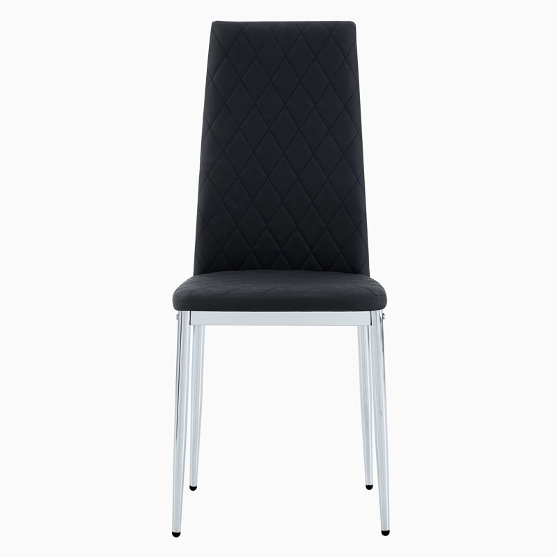 Chaise de travail en similicuir, Noir