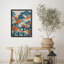 Abstract Forest Pattern Framed Wall Art Prints - Modern Botanical Decor for Living Room Bedroom-125212154-125212155