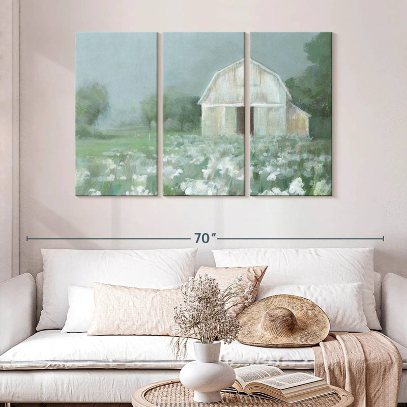 Lilie White Barn Meadow, 32" H x 50" W