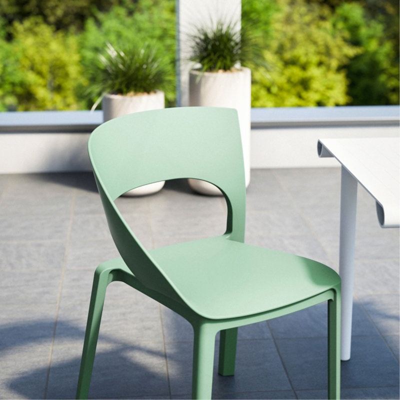 Chaise d'appoint en polypropylène Haze Green