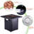 50,000btu Fire Pit Table Outdoor, 28in, Gas, Lid, & -like Appearance, Lava Stone, Adjustable Flame, For Backyard Garden Patio Outdoor 28in Gas Table, 50,000btu,