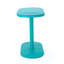 Élégant bistro de jardin - Fer avec finition extérieure bleu sarcelle mat, 2 chaises et table ovale pour les loisirs dans la cour
