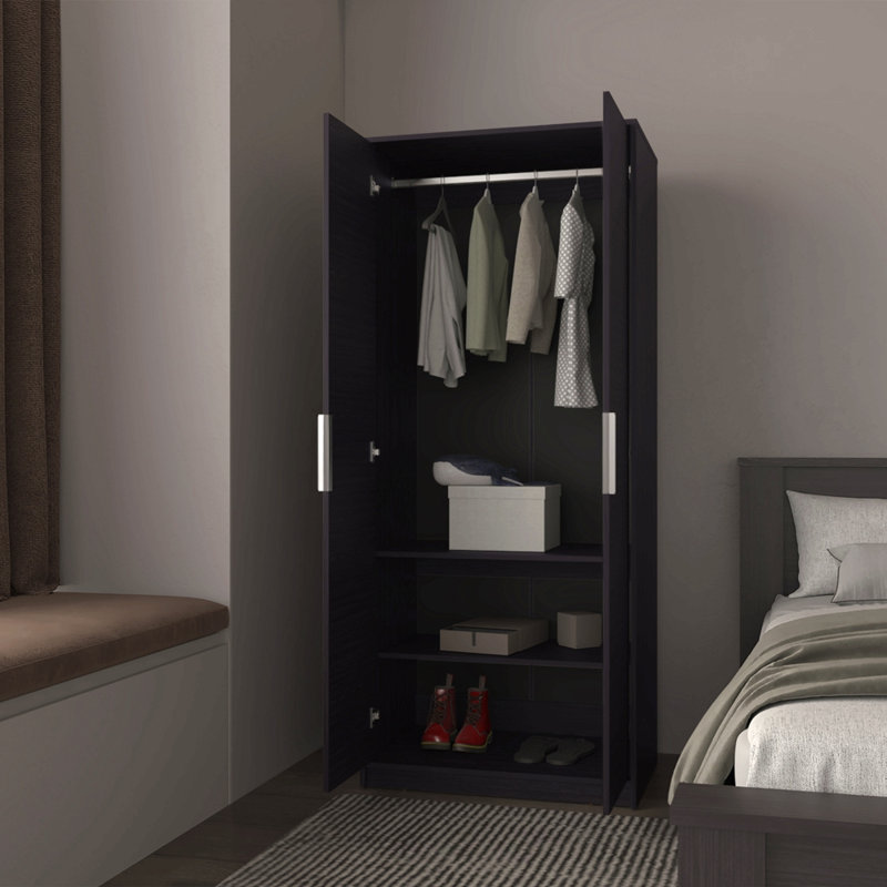 Armoire, chambre à coucher, noir pour la maison
