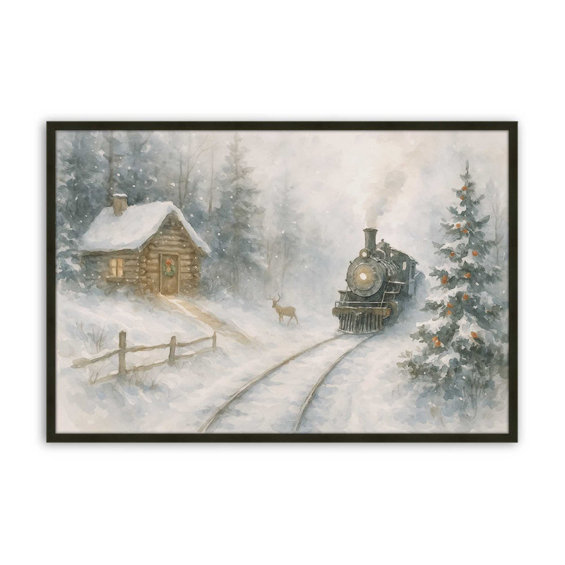 Whistle of Winter, reproduction d'art, 16 po x 20 po, Noir satiné