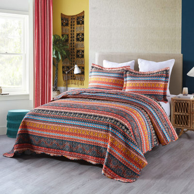 Boho Abstract Quilt