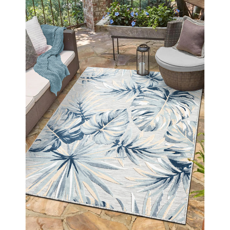 Silloth Floral Indoor / Outdoor Area Rug, Rectangle 200 x 300cm