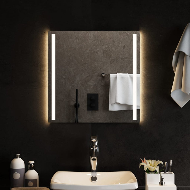 Kareny Flat Wall Mirror, 50cm H x 50cm W