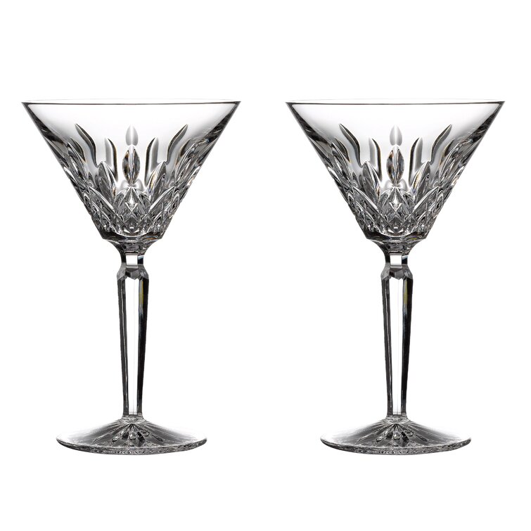 Lismore Black Martini Glasses (Set of 2)