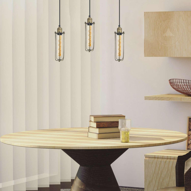Antanasia 3 - Light Caged Pendant, Brushed Brass